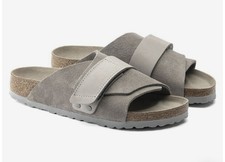 Birkenstock Kyoto Men's Suede Sandals, Taupe, Size 46 (13 US)