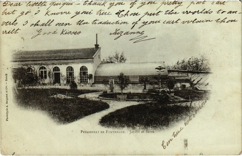 Old postcard pennsionnat - pennsionnat, de