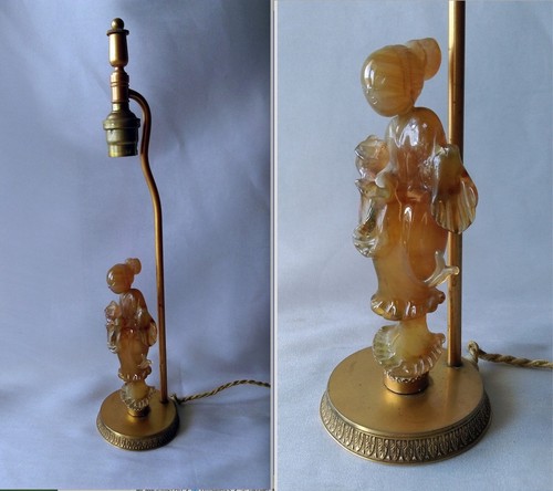 Ancienne lampe verre - ancienne,