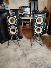 2 Pieds, supports d'enceintes en acier chromé