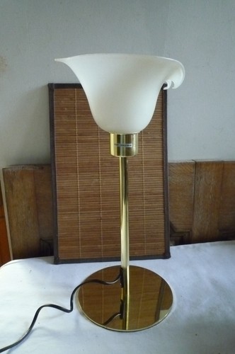 Lampe dore avec tulipe - lampe,