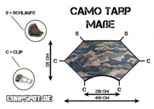 Camouflage Tarp 420 x 335cm Avion Camouflage Intempéries Store Extérieur Bivvy