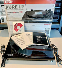 ION Pure LP – Platine Vinyle USB – MP3 Converter – Avec notice, câbles et boîte
