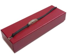 Authentique bracelet Cartier Love Bangle K18 750 plaque cuir #5873