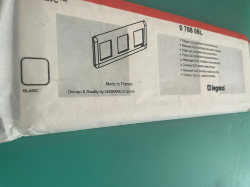 Plaque 3x2 modules horizontal - plaque,