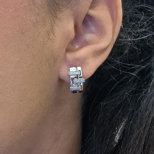 Boucles oreilles blanc - boucles, or