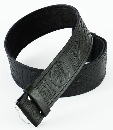 Ceinture cuir embossée - ceinture, en