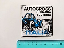 Autocollant Autocross Equipe Bleu Autocolant 80s Original