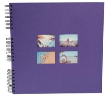 Album photos - 360 photos - Violet - 32x32cm - 60 pages noires - Couverture effe