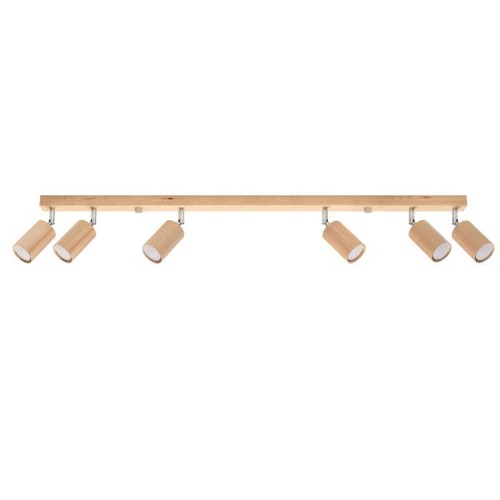 Plafonnier bois chêne gu10 - gu10, 6