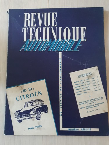 Revue technique automobile - technique,