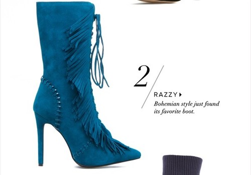 Razzy tuquoise sexy boots - razzy,