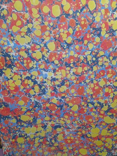 Papier marbré cuve de - papier,