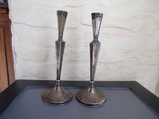 pair of 925 sterling silver candle holders