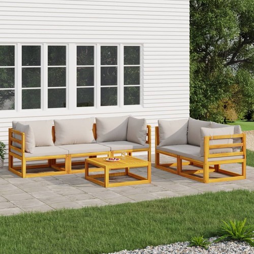 Salon jardin avec coussins - jardin,