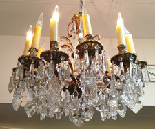 LUSTRE 12 FEUX Bronze et