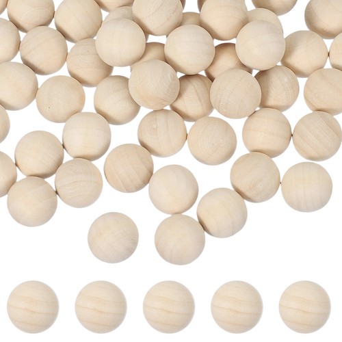 100 pcs boules bois - en, 15mm
