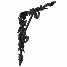 Support De Console En Fer Forgé Support De Mur Étagère Antique Noir 250Mm