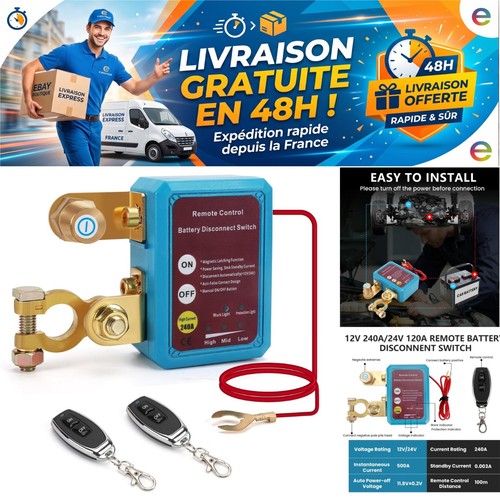 Coupe circuit batterie v - batterie,