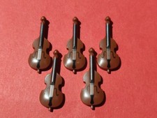 5 Lego Double Bass Instruments - Mint Condition - Real Lego