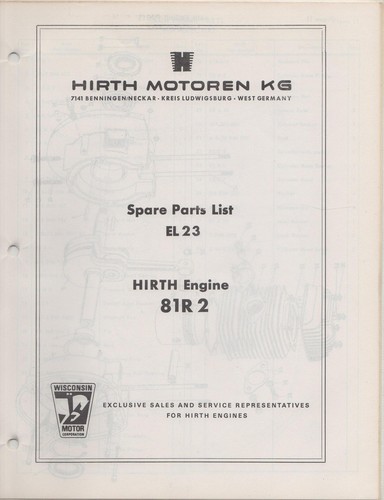 Hirth snowmobile engine parts - ,