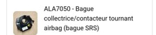 bague collectrice contacteur tournant airbag Chrysler voyageur