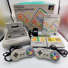 Nintendo Super Famicom Console Boxed 2 Controllers 3 Games Manuals Japanese