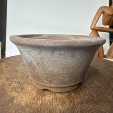 Deep Round Unglaze Japanese Bonsai Pot