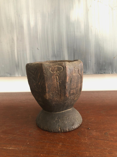 Ancien mortier bol coupe - mortier, ?
