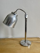 Déco Vintage Lampe D’Atelier Orientable Design Industriel Métal Chromé 1950-60