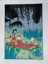 Peyo sérigraphie Johan et