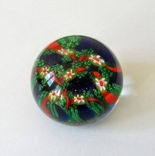 Murano. Glassware Flowers. Colorful Inclusions Decor Clipboard Ball