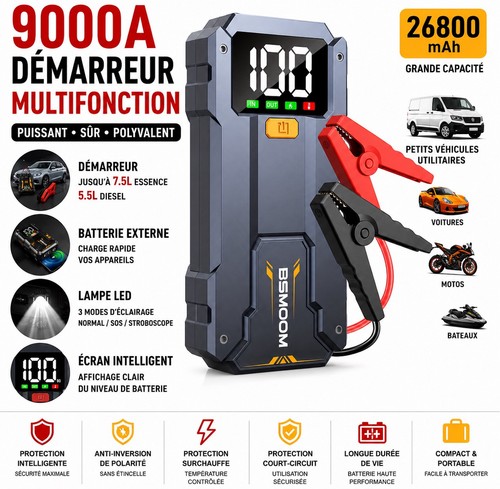 Booster batterie puissant - batterie,