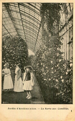 Paris card jardin - card,