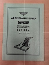 Gutbrod Engine Mower RR4 Working Manual Owners Manual MK6