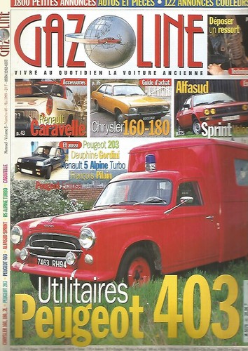 Gazoline peugeot 403 - peugeot,