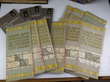 Lot de 14 cartes routières italiennes Touring Club Italiano 1950-60 bon état