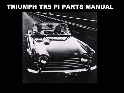 Triumph tr5 parties manuel - manuel, &