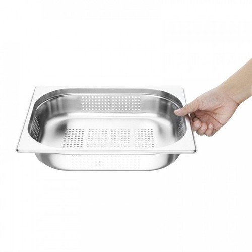 Bac inox perforé 2 65 - bac, gn