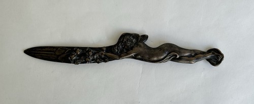 Ancien coupe papier bronze - papier,