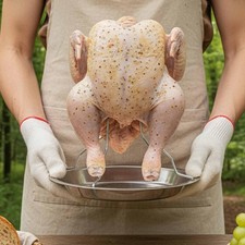 Support vertical pour rôtissoire à poulet, facile à utiliser, pour la