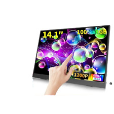 Écran Portable Moniteur Tactile de 14,1 Pouces 100% RGB 1900 x1200 HDR10 4MS
