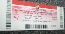 TICKET )) EMIRATES CUP 2015 / ARSENAL VILLAREAL WOLSBURG OL LYON