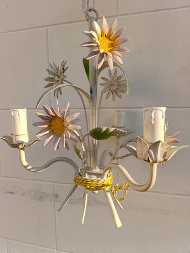 Lustre vintage floral feux - vintage, 3