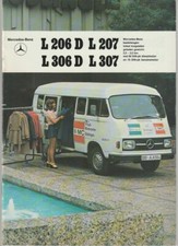 1976 MERCEDES BENZ L206D L207 L306D L307 VAN MINIBUS 24p Brochure in Dutch
