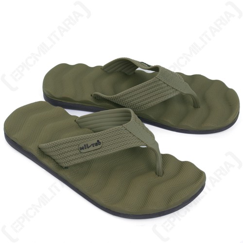 Tongs olive verte des - -,