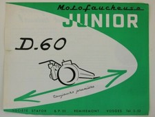 prospectus brochure motofaucheuse JUNIOR STAFOR jardinage motoculture tracteur
