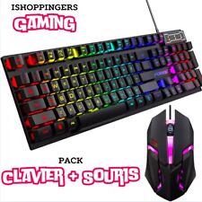 Clavier Mécanique Gaming 104 Touches Rétro-Éclairé USB | PC/Bureau/Portable Pro