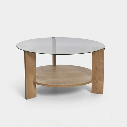 Table basse ronde - , verre