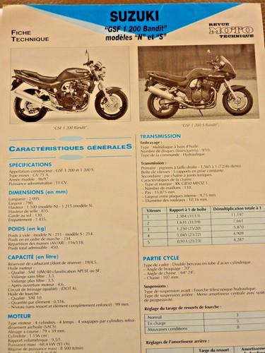Suzuki gsf 1200 bandit n - suzuki,